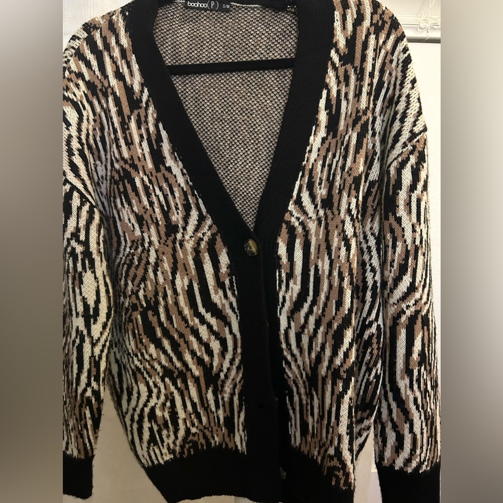 boohoo oversized cardigan